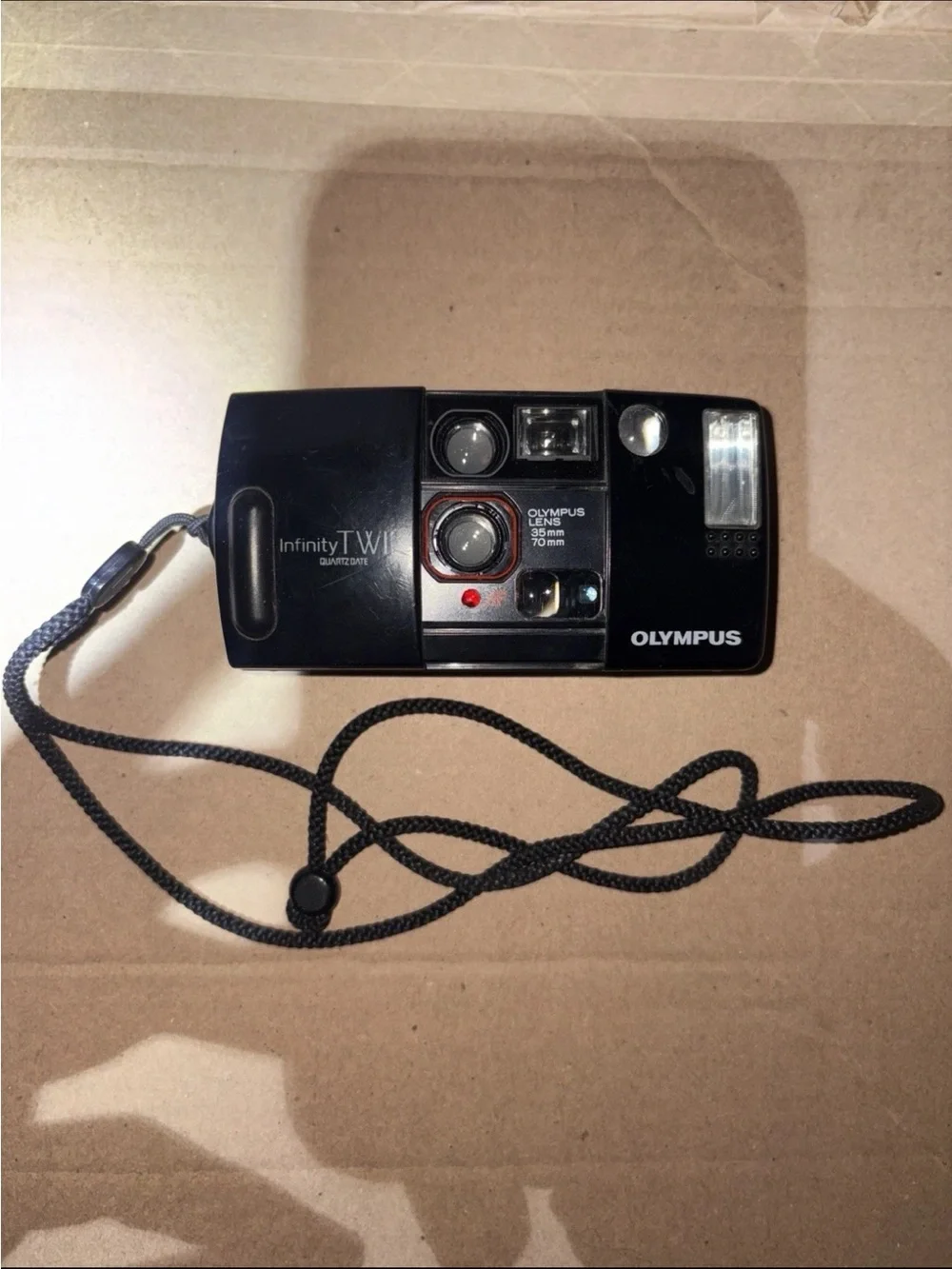 Olympus Infinity Twin Quartz Date AF 35mm 70mm Weatherproof Camera Tested Works